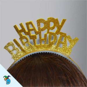 Diadema Birthday Oro